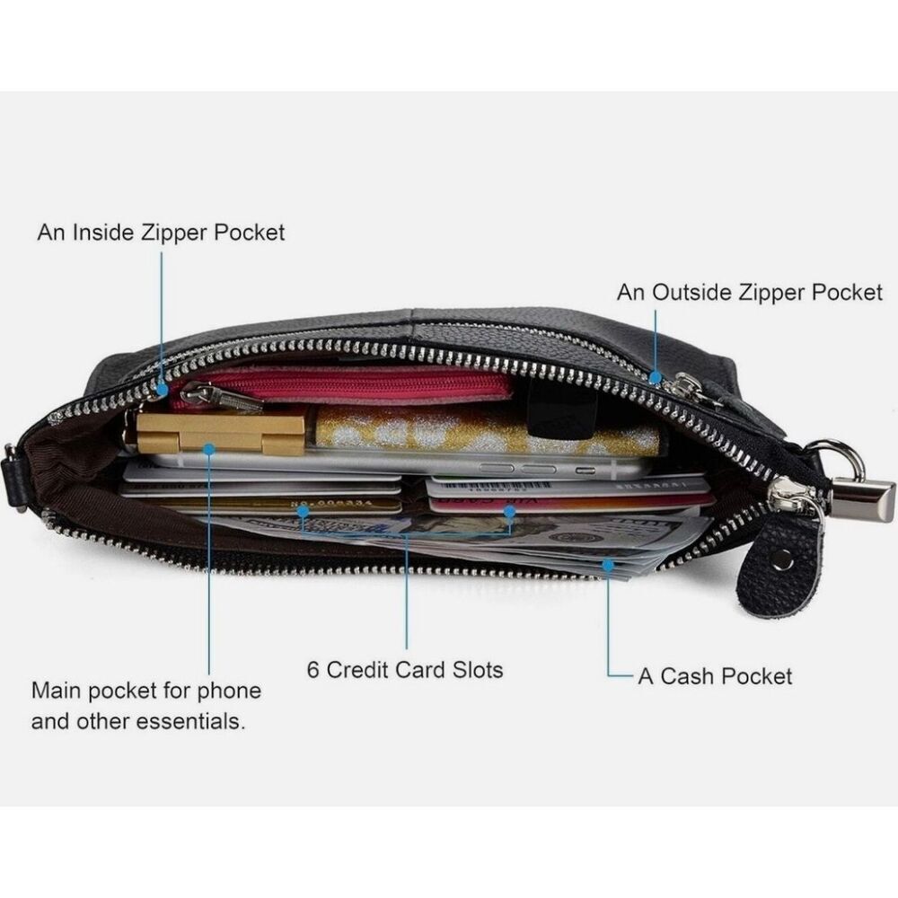 Befen Cell Phone Leather Crossbody Bag - Picture 6 of 6